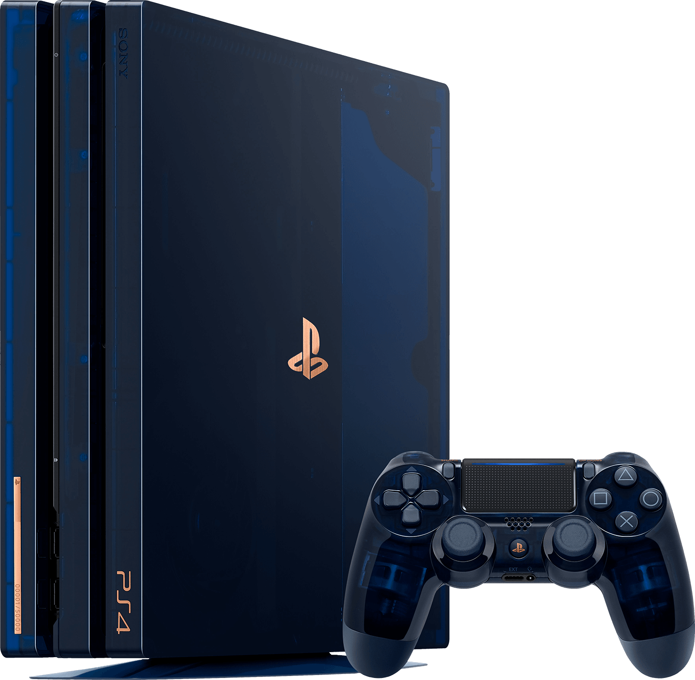 PS4 PLAYSTATION 4 LIMITED EDITION 500 MILLION EDITION ONLY 50,000 MADE WITH 2 MATCHING CONTROLLERS *COMPLETE IN BOX*