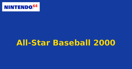 All-Star Baseball 2000 (Nintendo 64) generic cartridge label