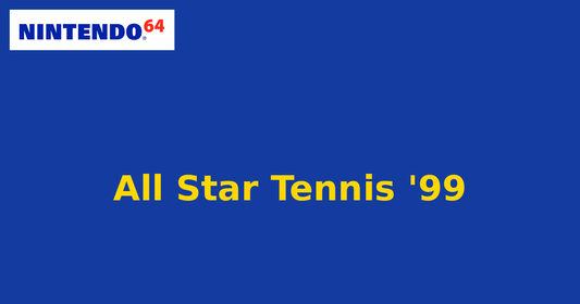 All Star Tennis '99 (Nintendo 64) generic cartridge label
