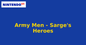 Army Men - Sarge's Heroes (Nintendo 64) generic cartridge label