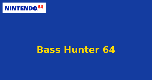Bass Hunter 64 (Nintendo 64) generic cartridge label