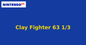 Clay Fighter 63 1/3 (Nintendo 64) generic cartridge label