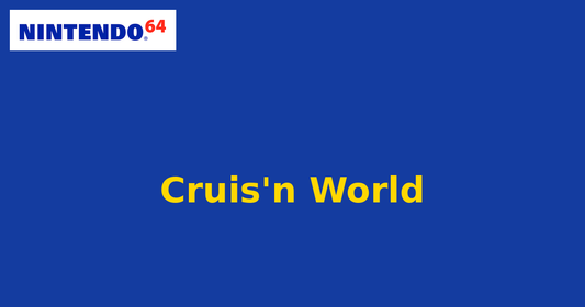Cruis'n World (Nintendo 64) generic cartridge label
