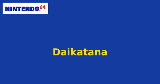 Daikatana (Nintendo 64) generic cartridge label