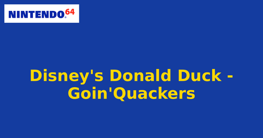Disney's Donald Duck - Goin'Quackers (Nintendo 64) generic cartridge label
