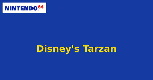 Disney's Tarzan (Nintendo 64) generic cartridge label