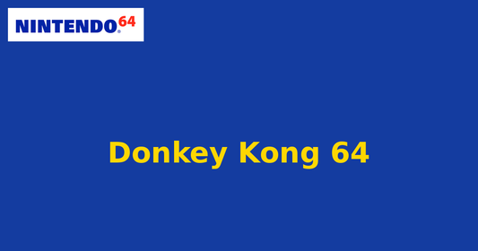 Donkey Kong 64 (Nintendo 64) generic cartridge label