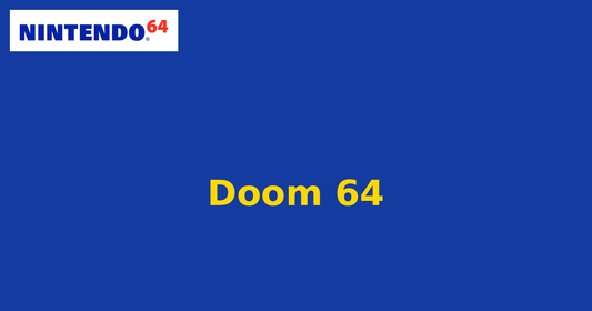 Doom 64 (Nintendo 64) generic cartridge label