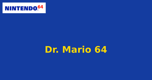 Dr. Mario 64 (Nintendo 64) generic cartridge label