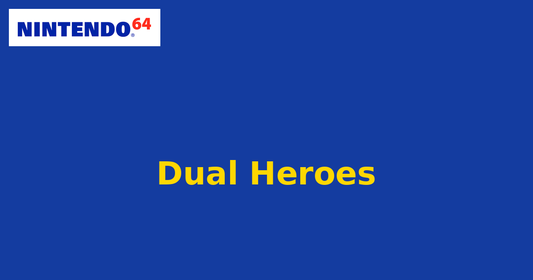 Dual Heroes (Nintendo 64) generic cartridge label