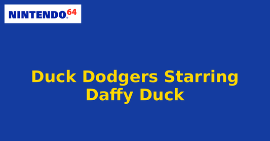 Duck Dodgers Starring Daffy Duck (Nintendo 64) generic cartridge label