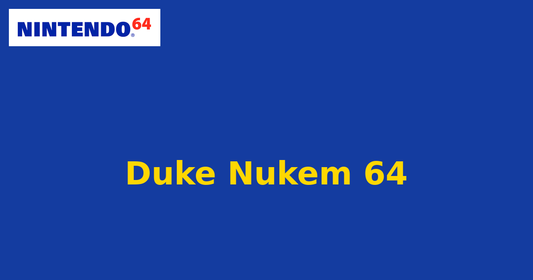 Duke Nukem 64 (Nintendo 64) generic cartridge label