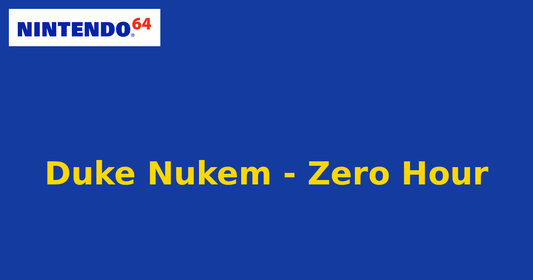 Duke Nukem - Zero Hour (Nintendo 64) generic cartridge label