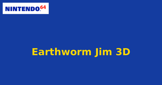 Earthworm Jim 3D (Nintendo 64) generic cartridge label