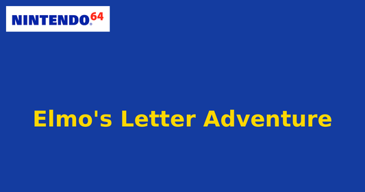Elmo's Letter Adventure (Nintendo 64) generic cartridge label