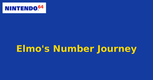 Elmo's Number Journey (Nintendo 64) generic cartridge label