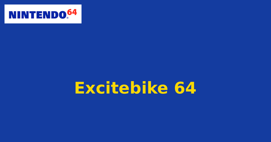 Excitebike 64 (Nintendo 64) generic cartridge label