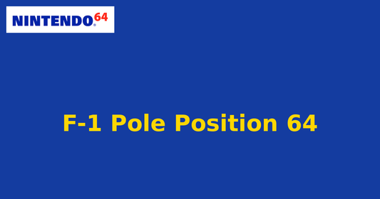 F-1 Pole Position 64 (Nintendo 64) generic cartridge label