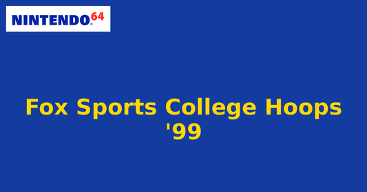 Fox Sports College Hoops '99 (Nintendo 64) generic cartridge label