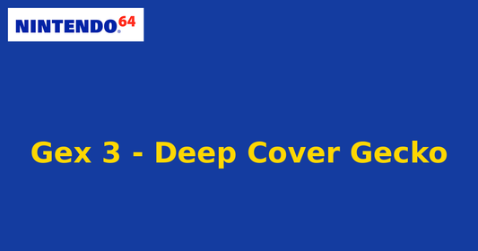 Gex 3 - Deep Cover Gecko (Nintendo 64) generic cartridge label