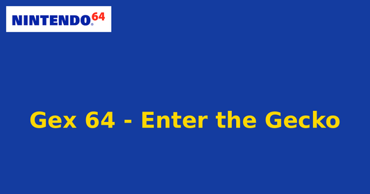 Gex 64 - Enter the Gecko (Nintendo 64) generic cartridge label