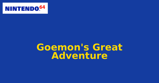 Goemon's Great Adventure (Nintendo 64) generic cartridge label
