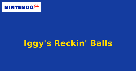 Iggy's Reckin' Balls (Nintendo 64) generic cartridge label