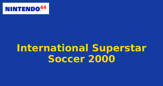 International Superstar Soccer 2000 (Nintendo 64) generic cartridge label