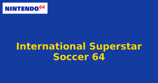 International Superstar Soccer 64 (Nintendo 64) generic cartridge label