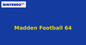 Madden Football 64 (Nintendo 64) generic cartridge label