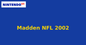 Madden NFL 2002 (Nintendo 64) generic cartridge label