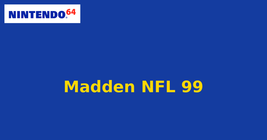 Madden NFL 99 (Nintendo 64) generic cartridge label