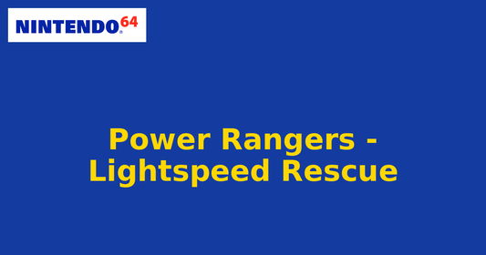 Power Rangers - Lightspeed Rescue (Nintendo 64) generic cartridge label