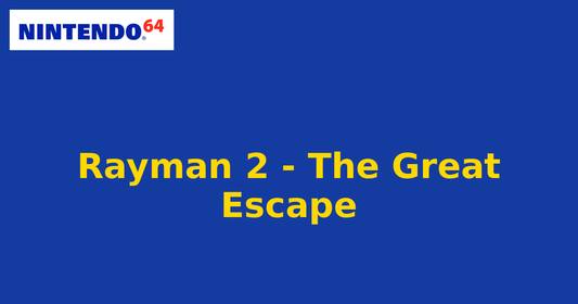 Rayman 2 - The Great Escape (Nintendo 64) generic cartridge label