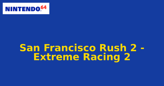 San Francisco Rush 2 - Extreme Racing 2 (Nintendo 64) generic cartridge label