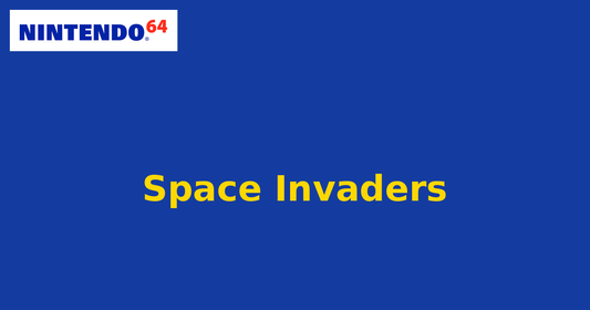 Space Invaders (Nintendo 64) generic cartridge label