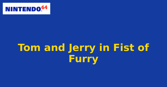 Tom and Jerry in Fist of Furry (Nintendo 64) generic cartridge label