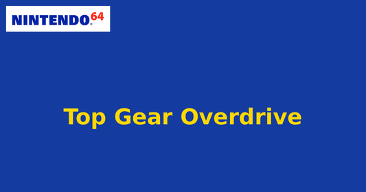 Top Gear Overdrive (Nintendo 64) generic cartridge label