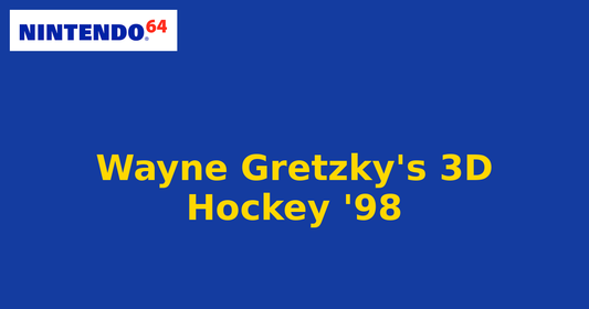 Wayne Gretzky's 3D Hockey '98 (Nintendo 64) generic cartridge label