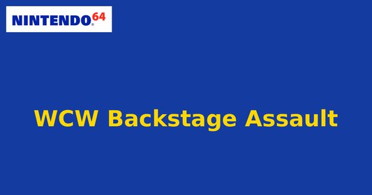 WCW Backstage Assault (Nintendo 64) generic cartridge label