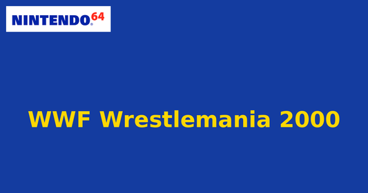 WWF Wrestlemania 2000 (Nintendo 64) generic cartridge label